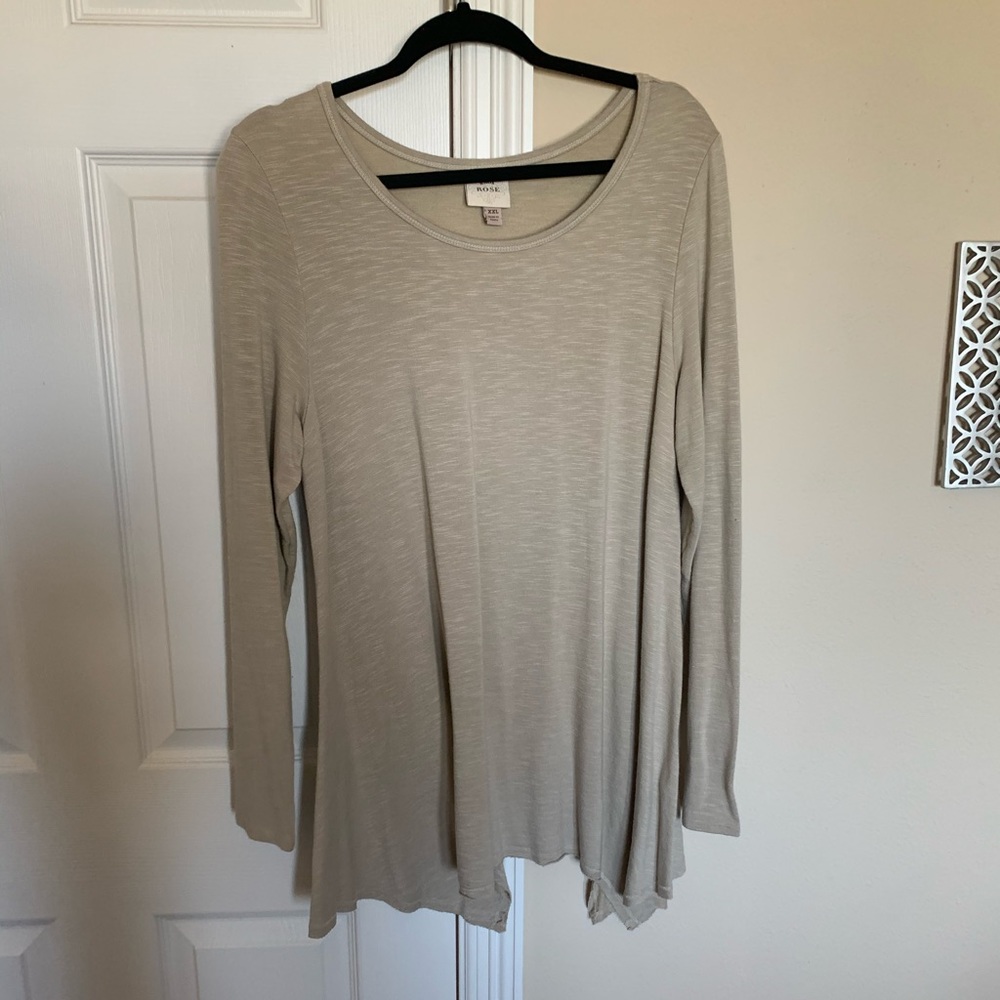 Tan long sleeve shirt